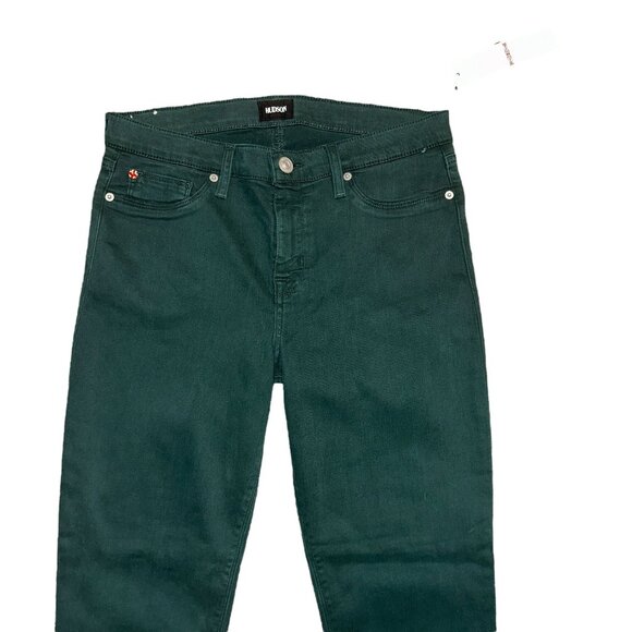 NWT Hudson Krista Super Skinny Jeans Womens 31 29 Stretch Pockets Green - Picture 3 of 8